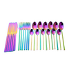 Utensilios de Cocina, Juego de Cubiertos Completo, Juego de Cubiertos, Cubiertos para Regalo, Cubiertos para a Mesa, Cubiertos Elegantes, Cubiertos de Calidad, Cubiertos de Acero Inoxidable, Cubierto 24 piezas, Kitchen&Co