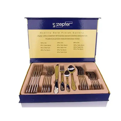 Utensilios de Cocina, Juego de Cubiertos Completo, Juego de Cubiertos Acer Inoxidable, Cubiertos Zepter, Cubiertos para Regalo, Cubiertos para mesa, Cubiertos Elegantes, Cubiertos de Calidad, Kitchen&Co