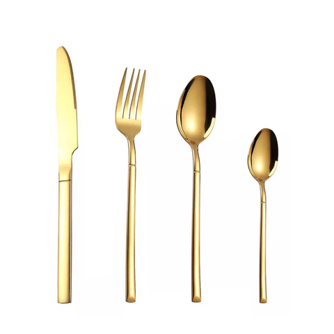 Utensilios de Cocina, Juego de Cubiertos Completo, Juego de Cubiertos, Cubiertos para Regalo, Cubiertos para a Mesa, Cubiertos Elegantes, Cubiertos de Calidad, Cubiertos de Acero Inoxidable, Cubierto 24 piezas, Kitchen&Co
