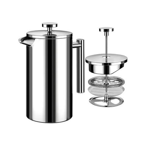 Cafetera Prensa Francesa 600ml - Acero Inoxidable