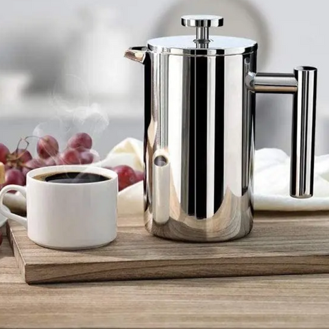 Cafetera Prensa Francesa 600ml - Acero Inoxidable