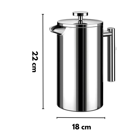 Cafetera Prensa Francesa 600ml - Acero Inoxidable
