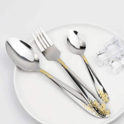 Utensilios de Cocina, Juego de Cubiertos Completo, Juego de Cubiertos Acer Inoxidable, Cubiertos Zepter, Cubiertos para Regalo, Cubiertos para mesa, Cubiertos Elegantes, Cubiertos de Calidad, Kitchen&Co